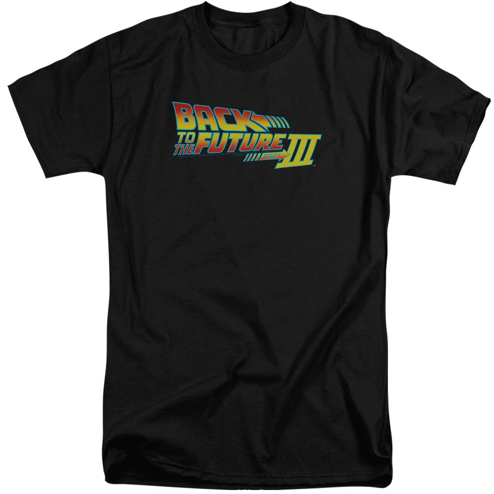 BACK TO THE FUTURE III/LOGO - S/S ADULT TALL 18/1 - BLACK