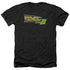 BACK TO THE FUTURE III/LOGO - ADULT HEATHER - BLACK