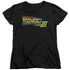BACK TO THE FUTURE III/LOGO - S/S WOMENS TEE - BLACK