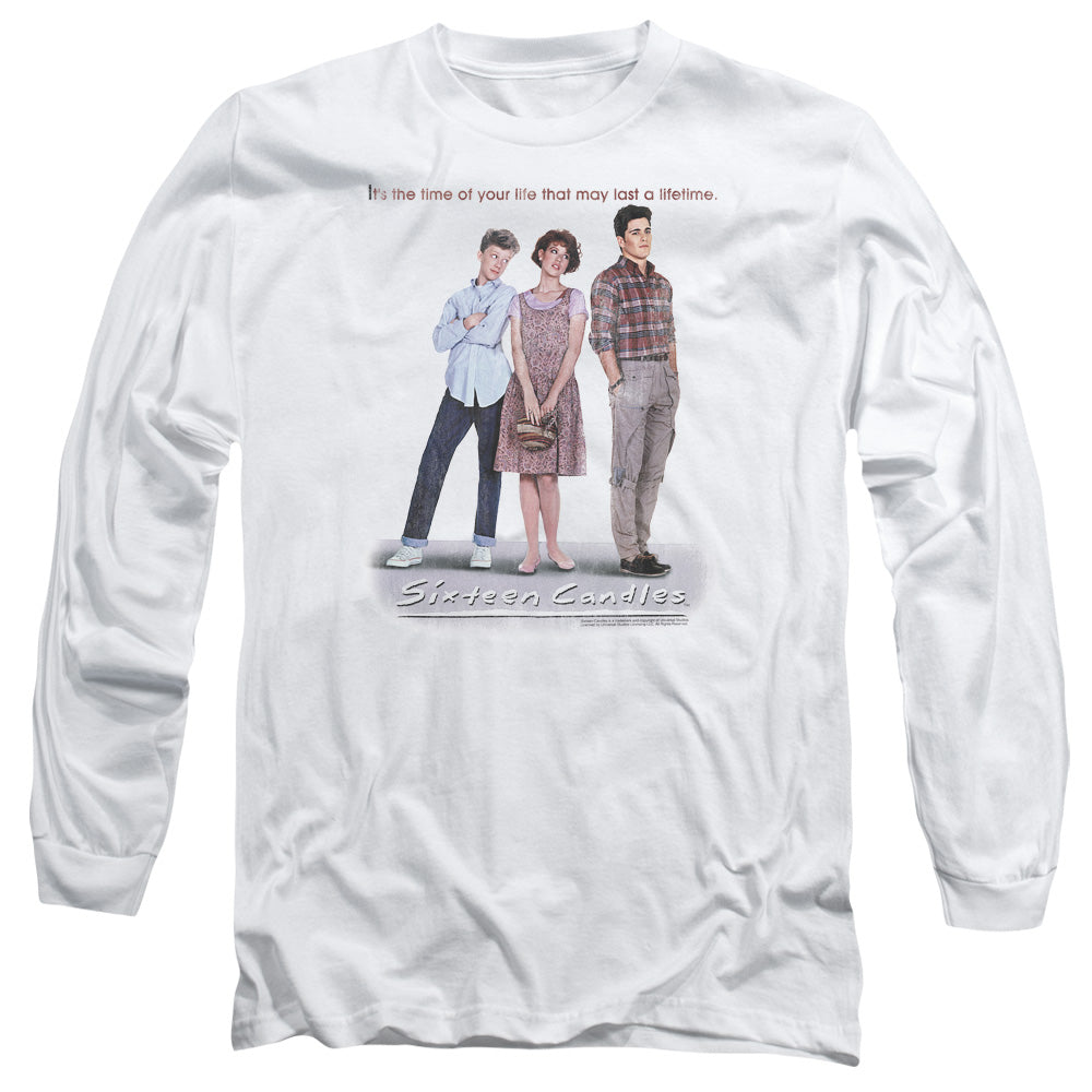 SIXTEEN CANDLES/POSTER - L/S ADULT 18/1 - WHITE