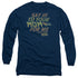 BACK TO THE FUTURE/SAY HI - L/S ADULT 18/1 - NAVY