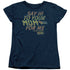BACK TO THE FUTURE/SAY HI - S/S WOMENS TEE - NAVY