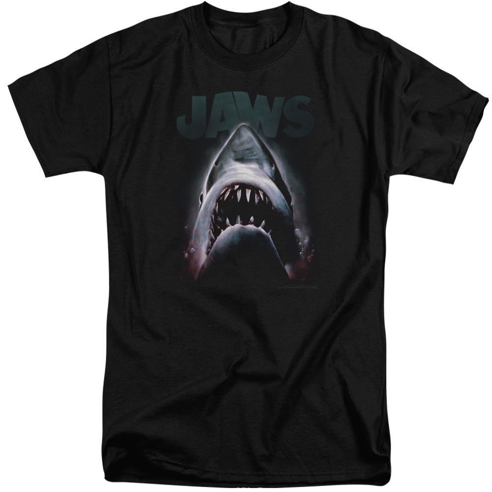 JAWS/TERROR IN THE DEEP - S/S ADULT TALL 18/1 - BLACK
