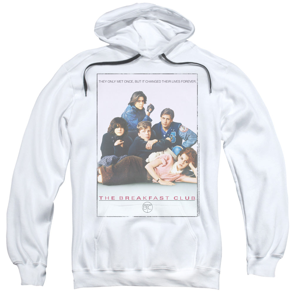 BREAKFAST CLUB/BC POSTER - ADULT PULLOVER HOODIE - WHITE