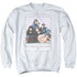 BREAKFAST CLUB/BC POSTER - ADULT CREWNECK SWEATSHIRT - WHITE