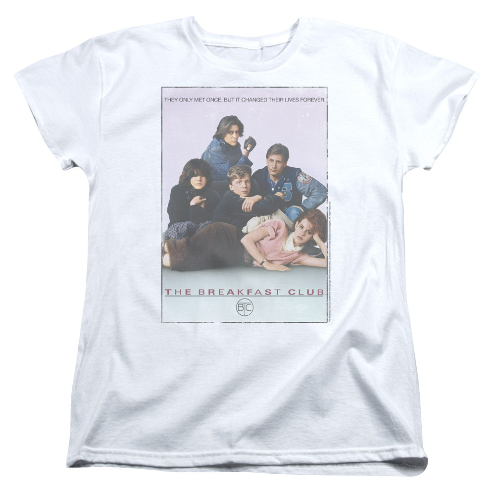 BREAKFAST CLUB/BC POSTER - S/S WOMENS TEE - WHITE