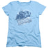 BACK TO THE FUTURE III/TIME TRAIN - S/S WOMENS TEE - LIGHT BLUE