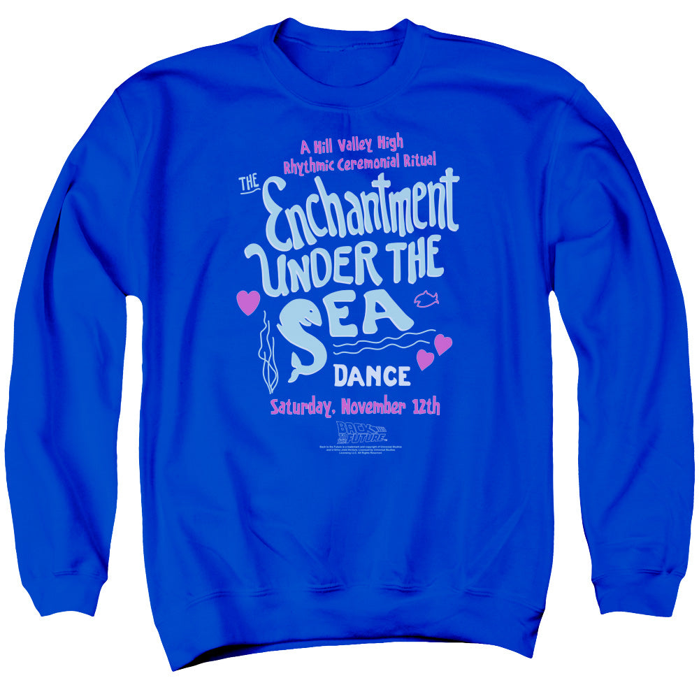 BACK TO THE FUTURE/UNDER THE SEA - ADULT CREWNECK SWEATSHIRT - ROYAL BLUE