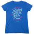 BACK TO THE FUTURE/UNDER THE SEA - S/S WOMENS TEE - ROYAL BLUE
