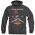 CHILDS PLAY 2/CHUCKYS BACK - ADULT HEATHER HOODIE - BLACK