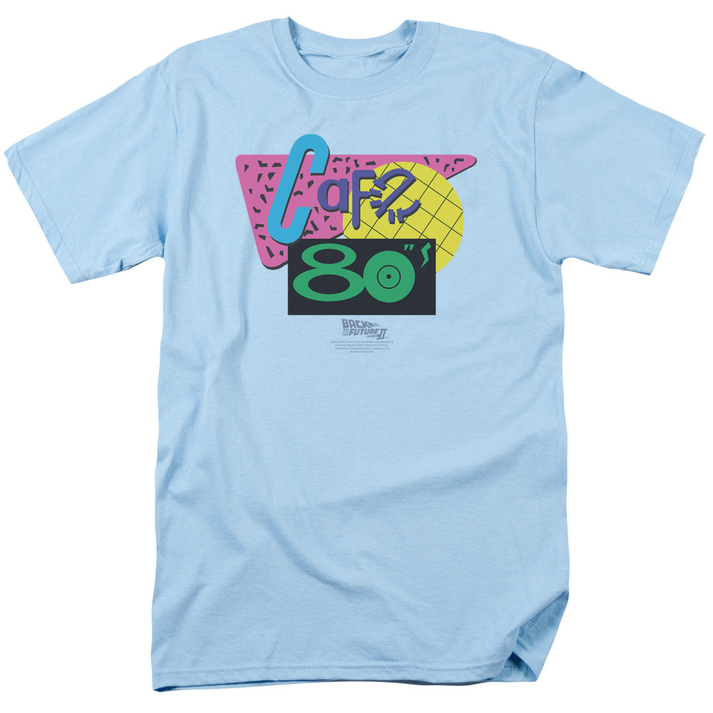 BACK TO THE FUTURE II/CAFE 80S - S/S ADULT 18/1 - LIGHT BLUE