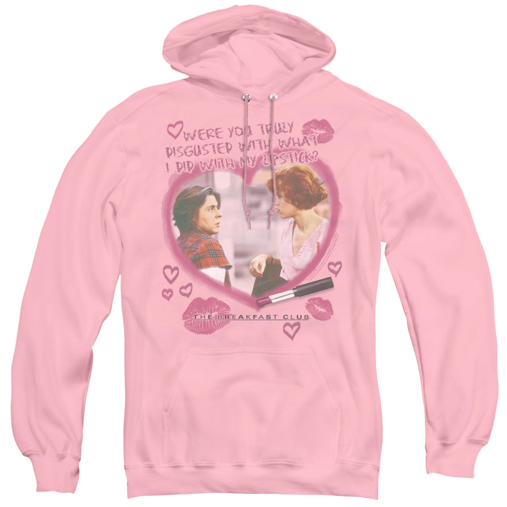 BREAKFAST CLUB/LIPSTICK - ADULT PULLOVER HOODIE - PINK - 2X  PINK