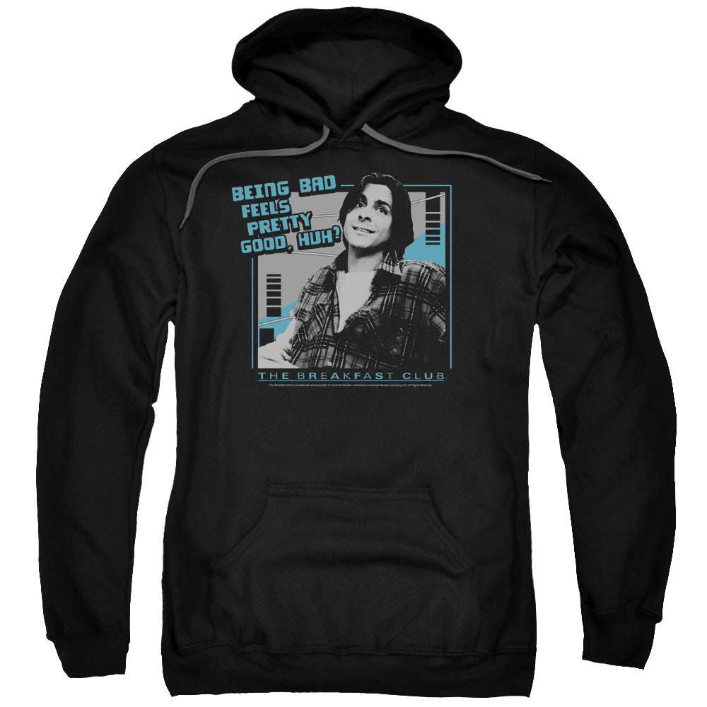 BREAKFAST CLUB/BAD - ADULT PULLOVER HOODIE - BLACK
