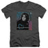 BREAKFAST CLUB/HEART DIES - S/S ADULT V-NECK 30/1 - CHARCOAL