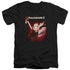 HALLOWEEN II/NIGHTMARE - S/S ADULT V-NECK 30/1 - BLACK