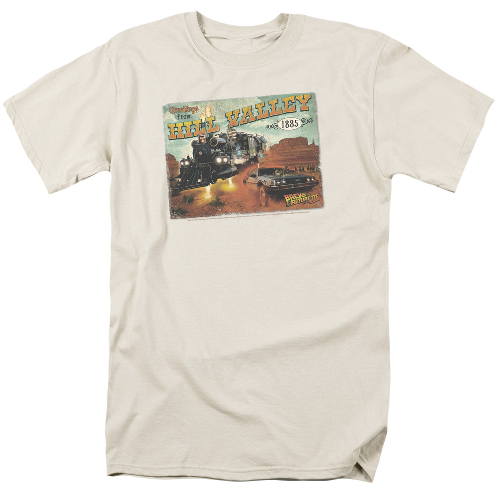 BACK TO THE FUTURE III/HILL VALLEY POSTCARD - S/S ADULT 18/1 - CREAM