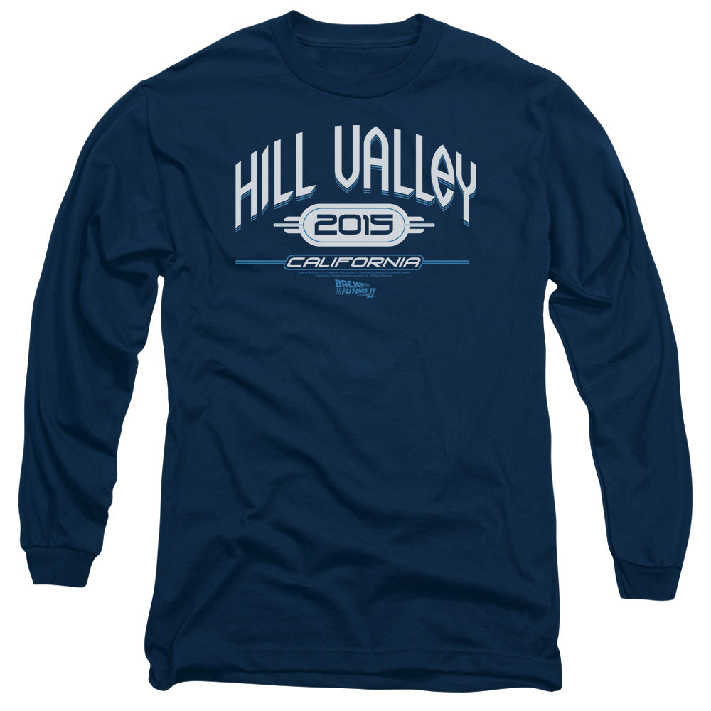BACK TO THE FUTURE II/HILL VALLEY 2015 - L/S ADULT 18/1 - NAVY