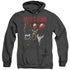 HALLOWEEN III/TRICK OR TREAT - ADULT HEATHER HOODIE - BLACK