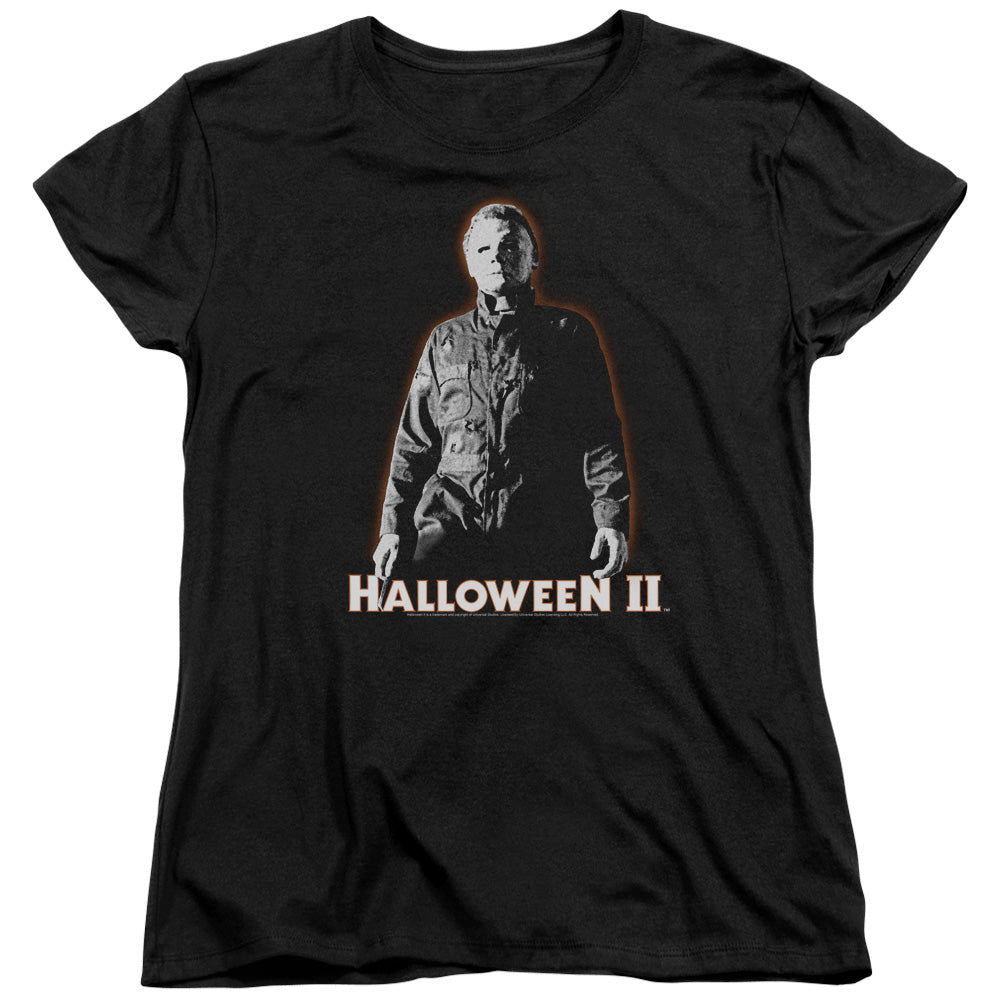 HALLOWEEN II/MICHAEL MYERS - S/S WOMENS TEE - BLACK