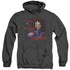 CHILDS PLAY 3/TIME TO PLAY - ADULT HEATHER HOODIE - BLACK