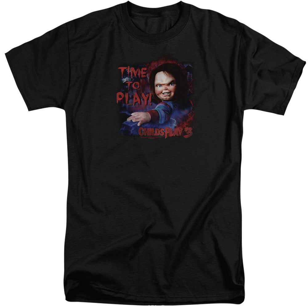CHILDS PLAY 3/TIME TO PLAY - S/S ADULT TALL 18/1 - BLACK