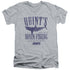 JAWS/QUINTS - S/S ADULT V-NECK 30/1 - ATHLETIC HEATHER