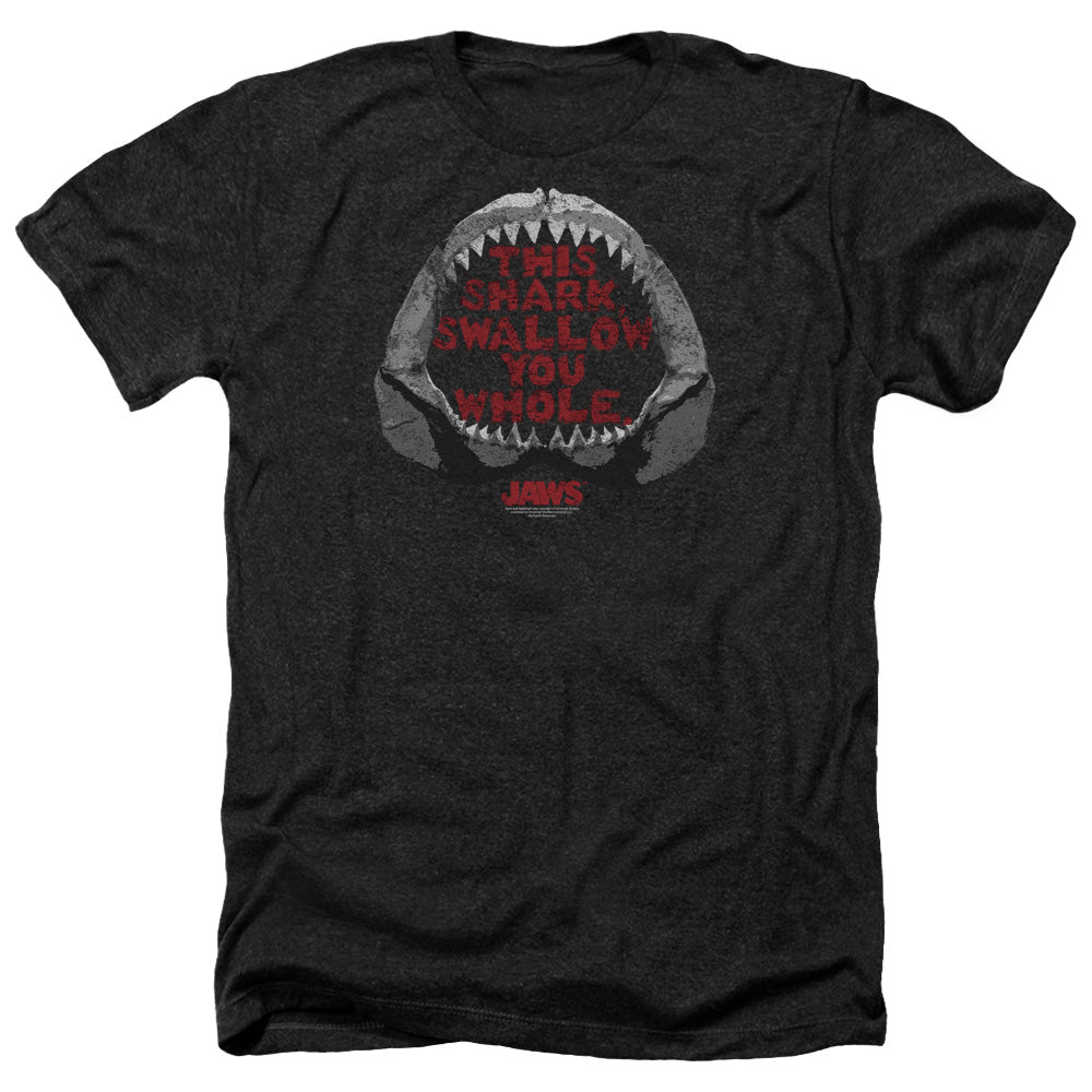 JAWS/THIS SHARK - ADULT HEATHER - BLACK