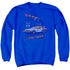 BACK TO THE FUTURE/LIGHTNING STRIKES - ADULT CREWNECK SWEATSHIRT - ROYAL BLUE