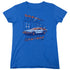 BACK TO THE FUTURE/LIGHTNING STRIKES - S/S WOMENS TEE - ROYAL BLUE