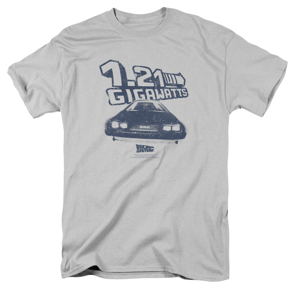 BACK TO THE FUTURE/GIGAWATTS - S/S ADULT 18/1 - SILVER