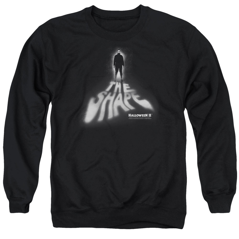 HALLOWEEN II/THE SHAPE - ADULT CREWNECK SWEATSHIRT - BLACK