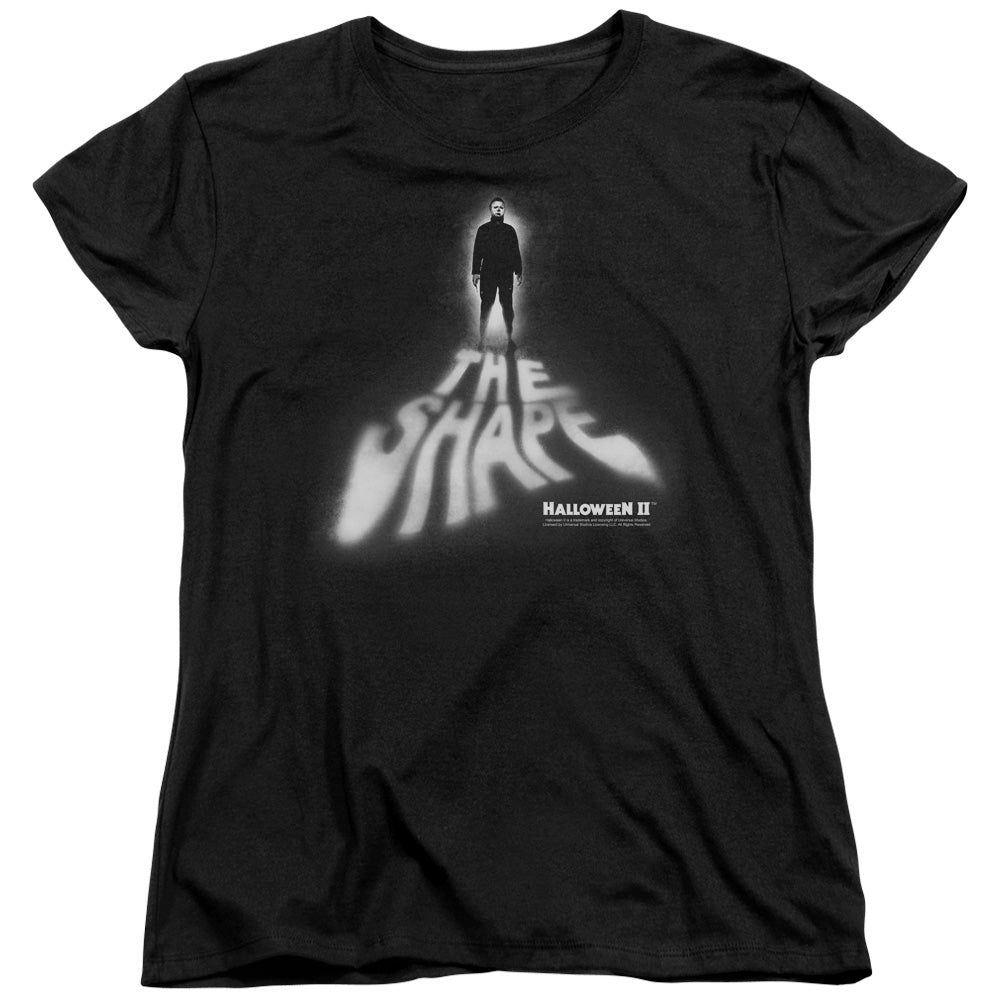 HALLOWEEN II/THE SHAPE - S/S WOMENS TEE - BLACK