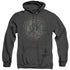 HELLBOY II/BPRD STONE - ADULT HEATHER HOODIE - BLACK