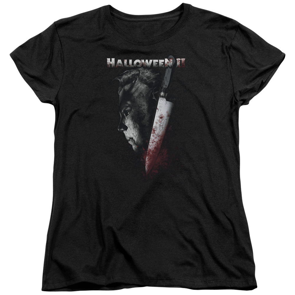 HALLOWEEN II/COLD GAZE - S/S WOMENS TEE - BLACK
