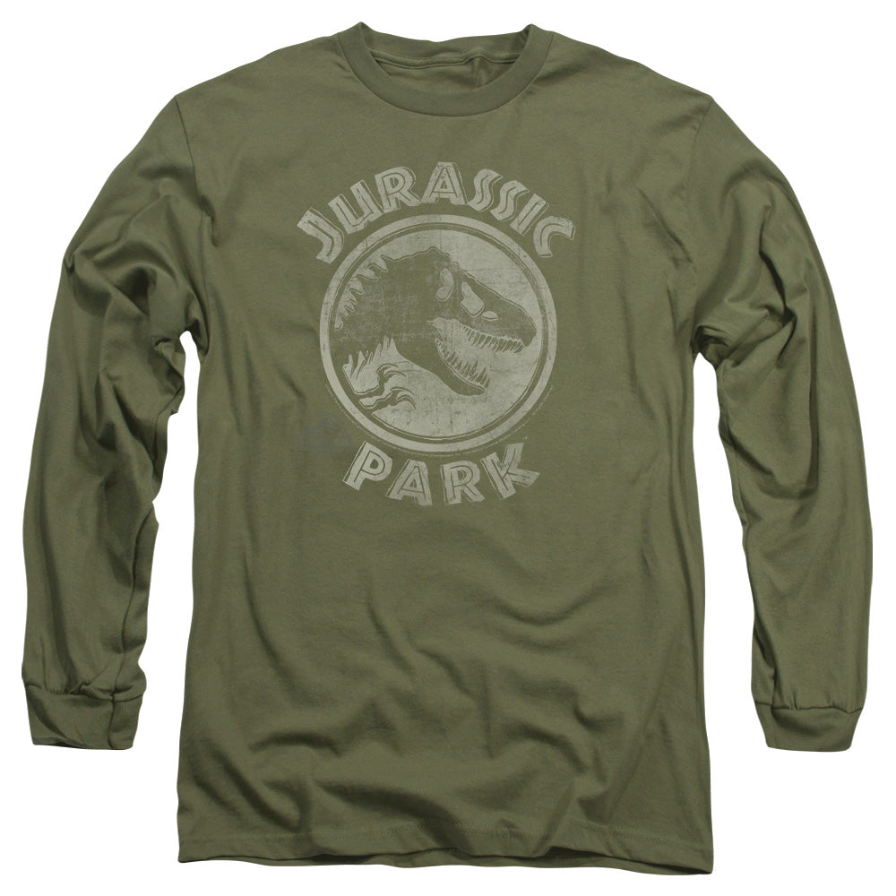 JURASSIC PARK/JP STAMP - L/S ADULT 18/1 - MILITARY GREEN