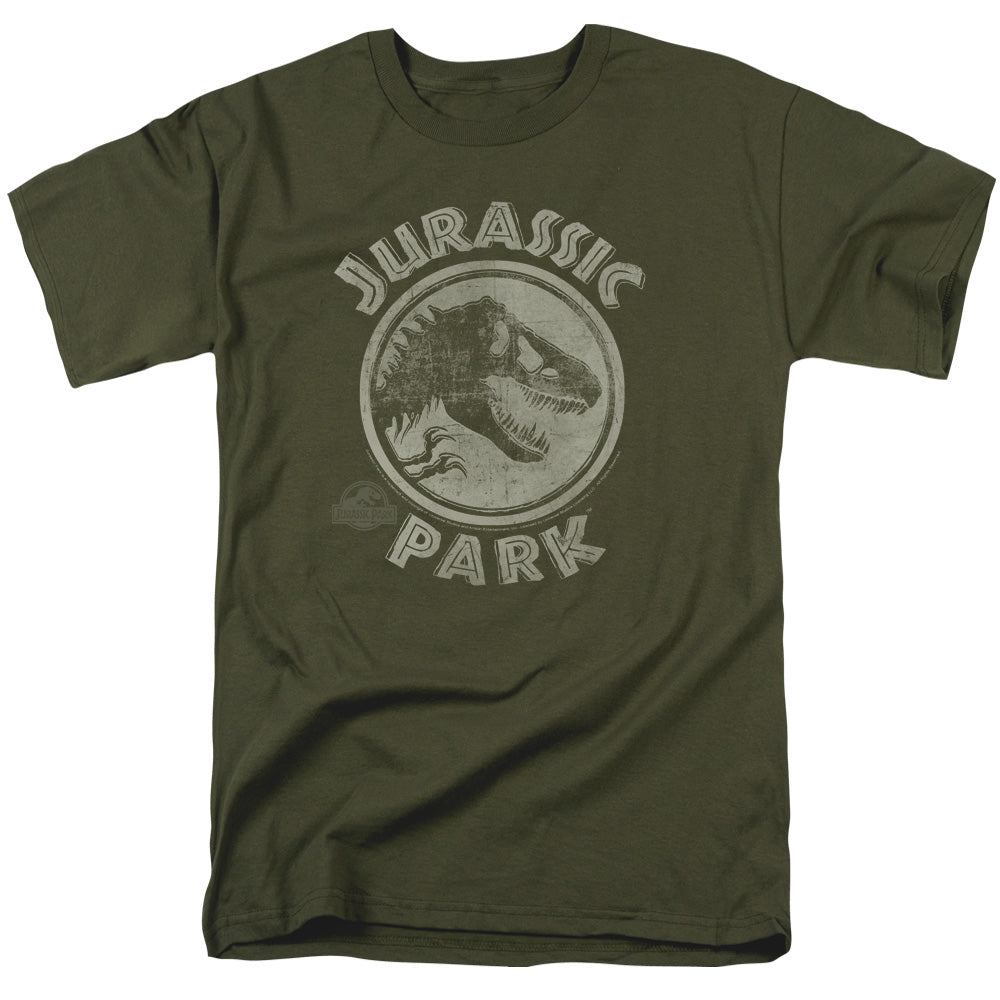 JURASSIC PARK/JP STAMP - S/S ADULT 18/1 - MILITARY GREEN