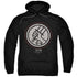 HELLBOY II/MIGNOLA STYLE LOGO - ADULT PULLOVER HOODIE - BLACK