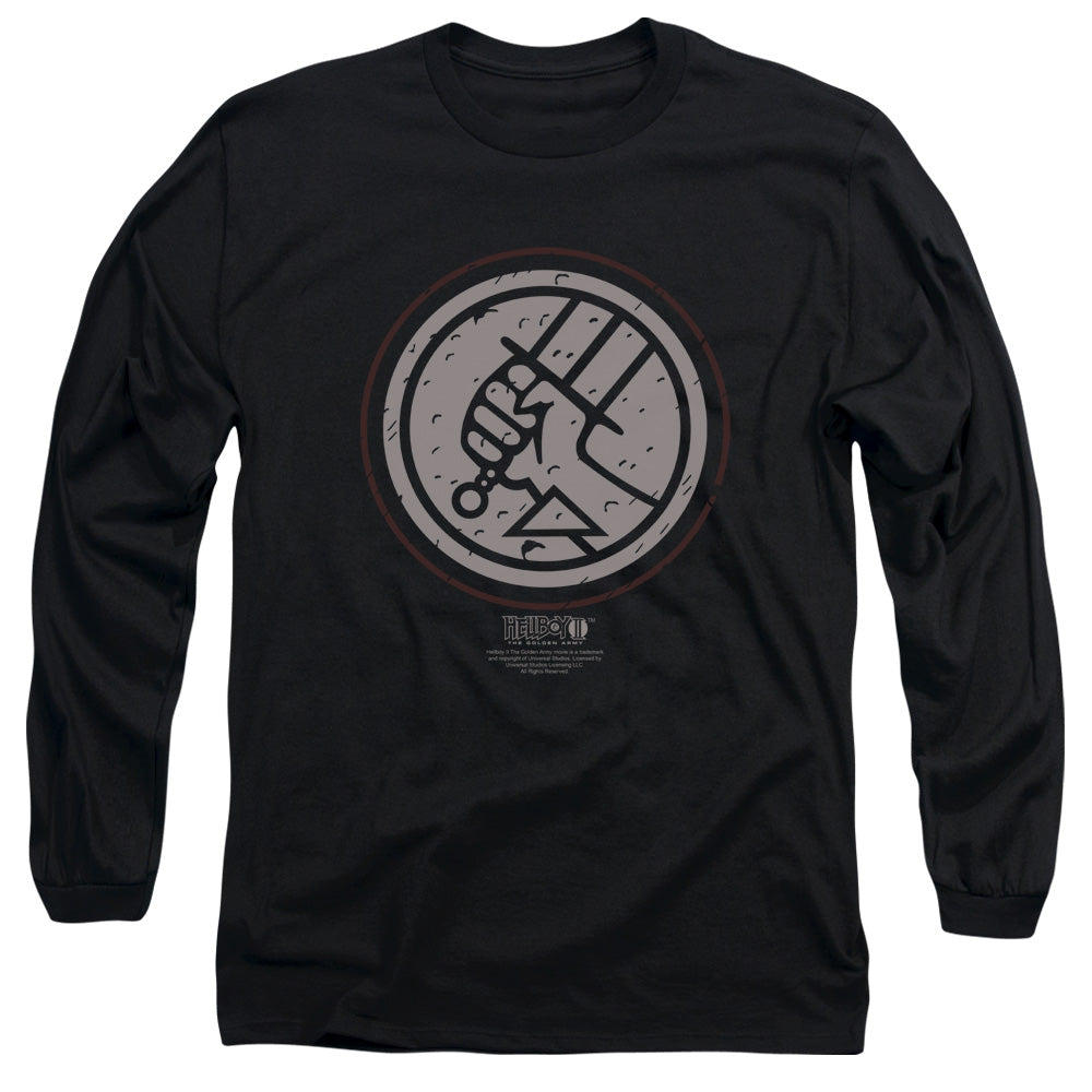HELLBOY II/MIGNOLA STYLE LOGO - L/S ADULT 18/1 - BLACK
