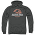 JURASSIC PARK/FADED LOGO - ADULT PULLOVER HOODIE - CHARCOAL