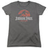 JURASSIC PARK/FADED LOGO - S/S WOMENS TEE - CHARCOAL