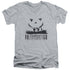 HALLOWEEN III/SILHOUETTE - S/S ADULT V-NECK 30/1 - ATHLETIC HEATHER