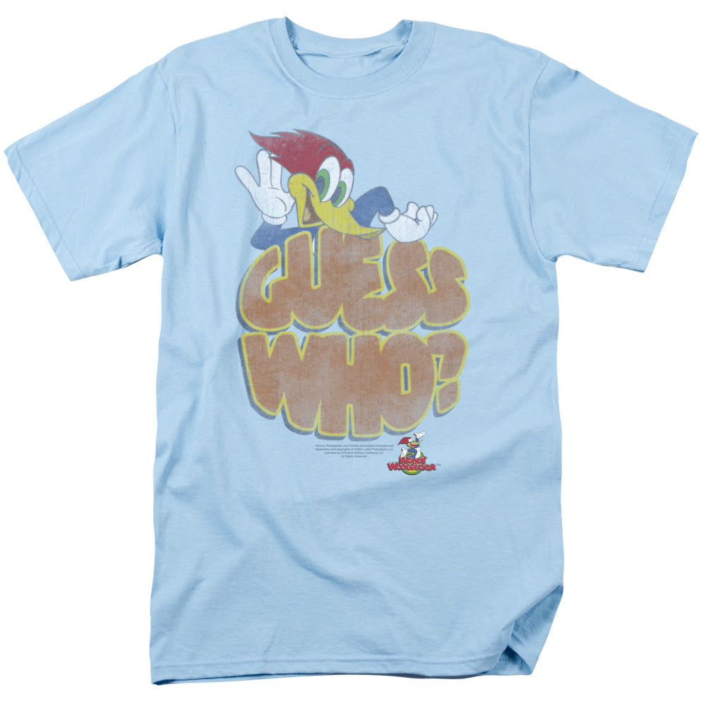 WOODY WOODPECKER/GUESS WHO - S/S ADULT 18/1 - LIGHT BLUE