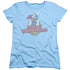 WOODY WOODPECKER/RETRO FADE - S/S WOMENS TEE - LIGHT BLUE