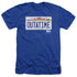 BACK TO THE FUTURE/OUTATIME PLATE - ADULT HEATHER - ROYAL BLUE