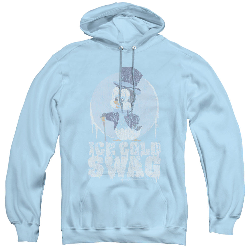 CHILLY WILLY/ICE COLD - ADULT PULLOVER HOODIE - LIGHT BLUE - 2X  LIGHT BLUE