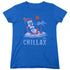 CHILLY WILLY/CHILLAX - S/S WOMENS TEE - ROYAL BLUE