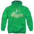 JURASSIC PARK/JP ORANGE - ADULT PULLOVER HOODIE - KELLY GREEN