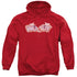 WOODY WOODPECKER/SKETCHY BIRD - ADULT PULLOVER HOODIE - RED