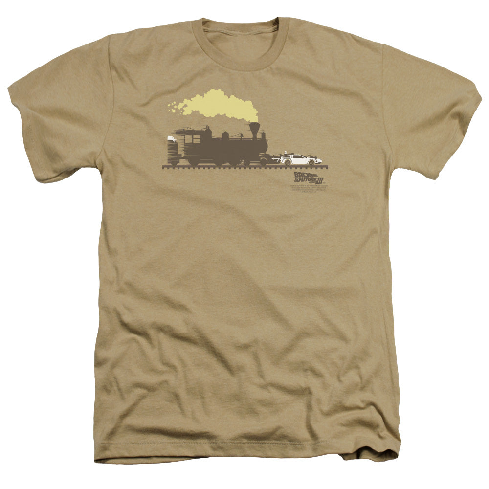 BACK TO THE FUTURE III/PUSHING THE DELOREAN - ADULT HEATHER - SAND