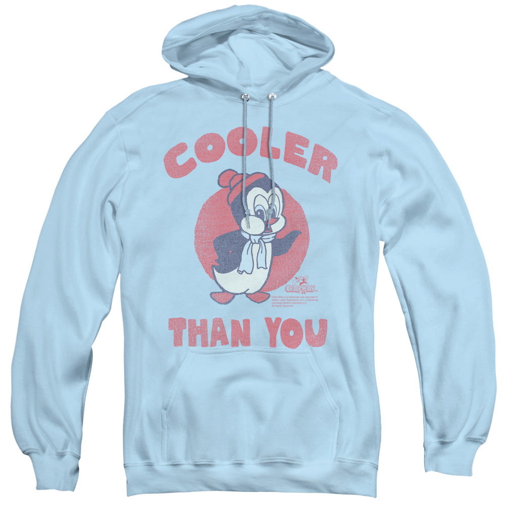 CHILLY WILLY/COOLER THAN YOU - ADULT PULLOVER HOODIE - LIGHT BLUE - 2X  LIGHT BLUE